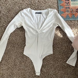 A&F long sleeve twist bodysuit